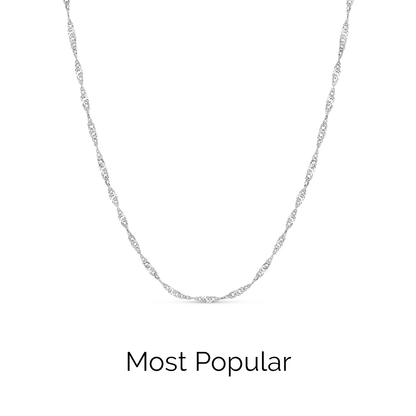 Mother of Pearl Cushion Necklace (Silver)
