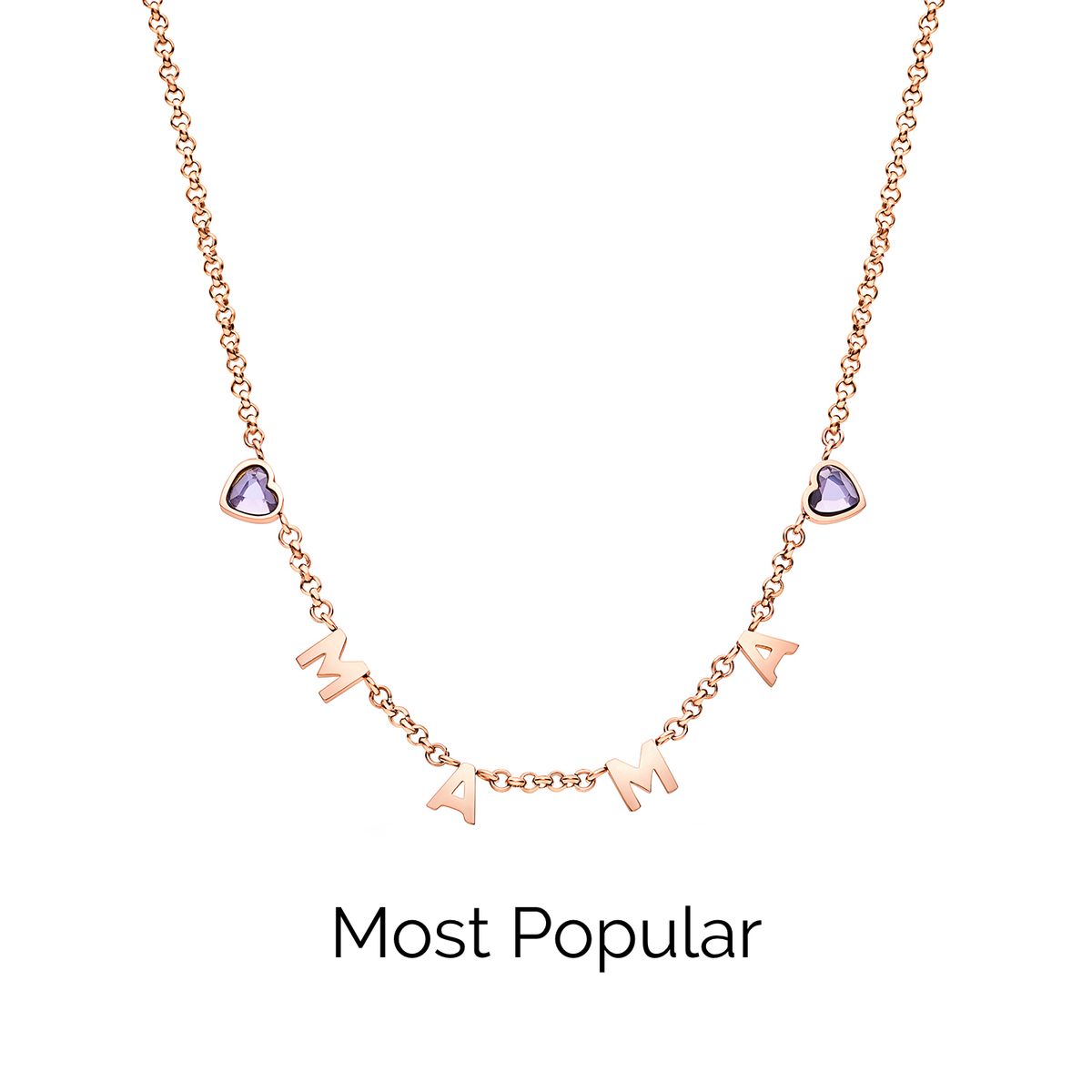 Made Mine Name Necklace - Rose Gold