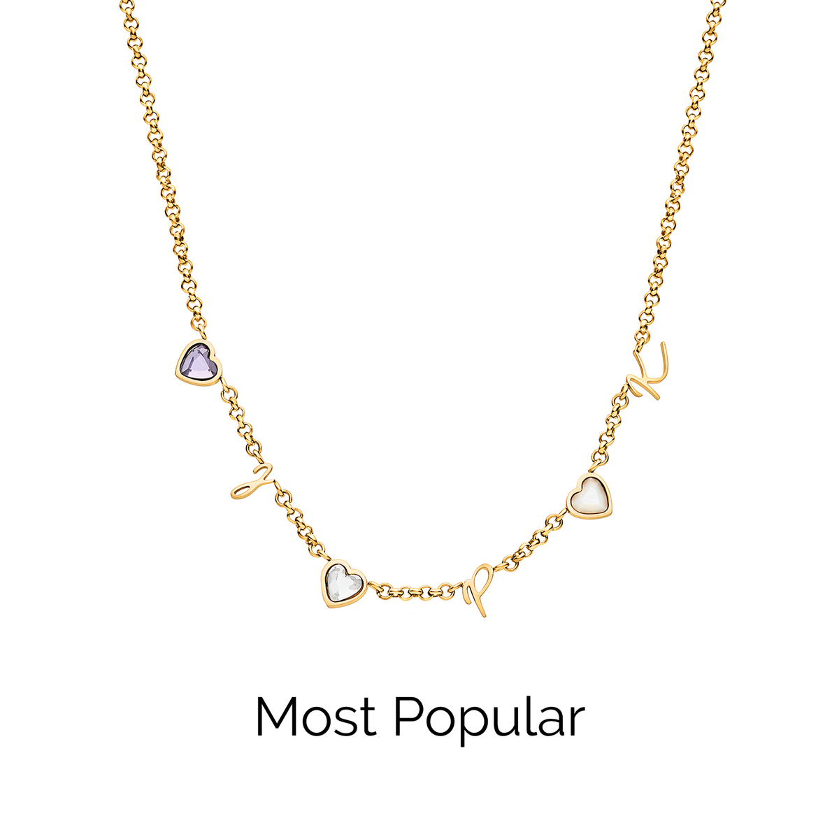 Made Mine Charm Necklace (Gold)