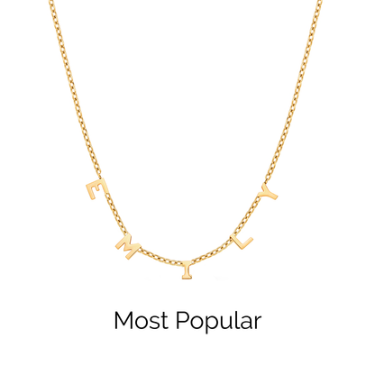 Made Mine Name Necklace (Gold)