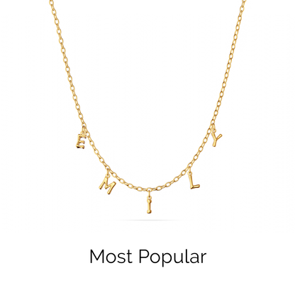Made Mine Fine Name Necklace (Gold)