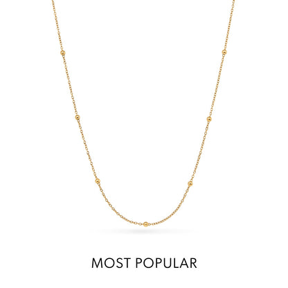 Sphere Chain Necklace (Gold)