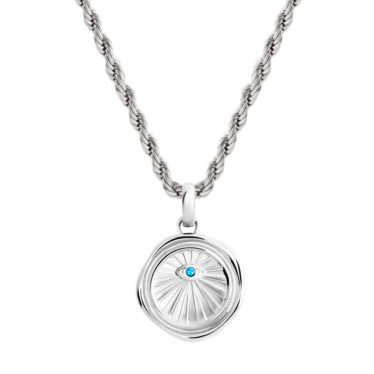 Layering Small Rope Chain Necklace (Silver)