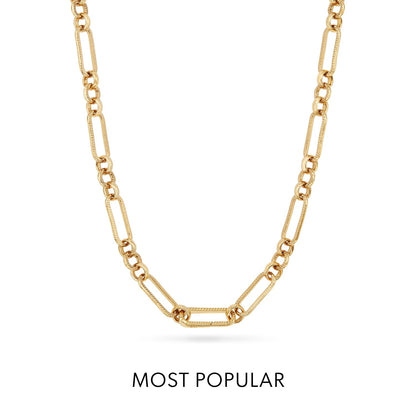 Mother of Pearl Heart Necklace (Gold)