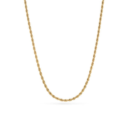 Layering Small Rope Chain Necklace (Gold)
