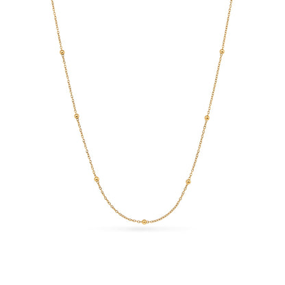Pale Pink Opal Heart Necklace (Gold)