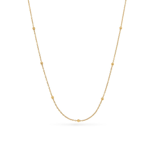 Sphere Chain Necklace 18-20in (Gold)