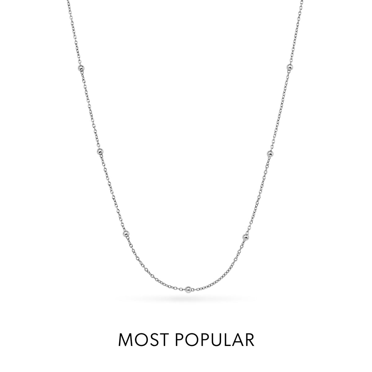 Sphere Chain Necklace (Silver)