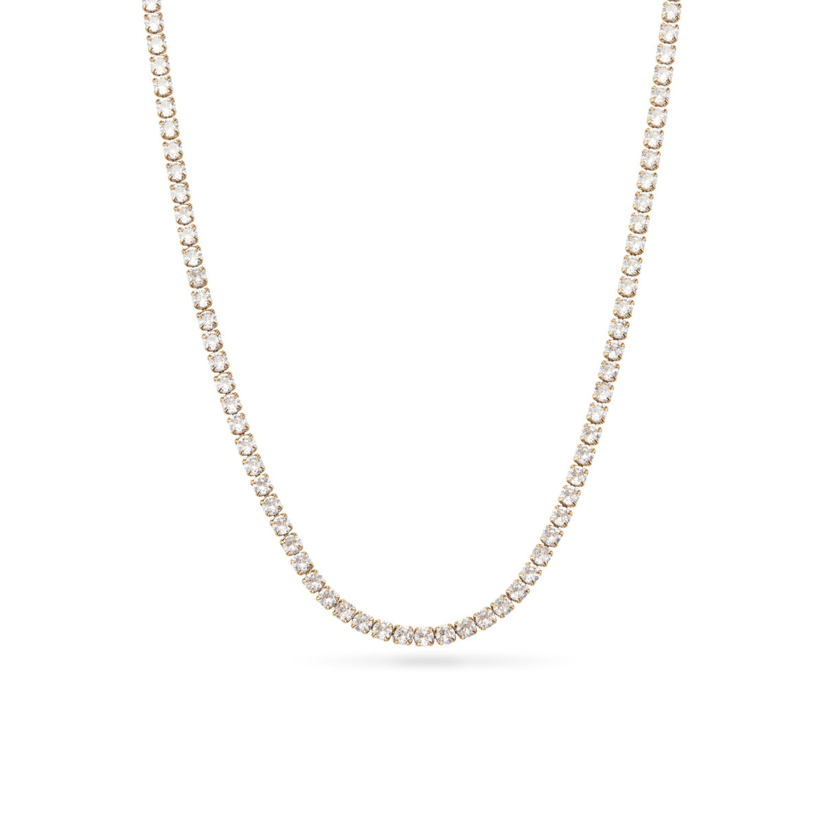 Floating Charm Cushion Locket Necklace (Gold)