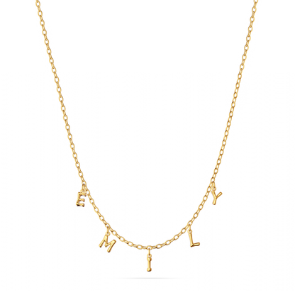 Made Mine Fine Name Necklace (Gold)