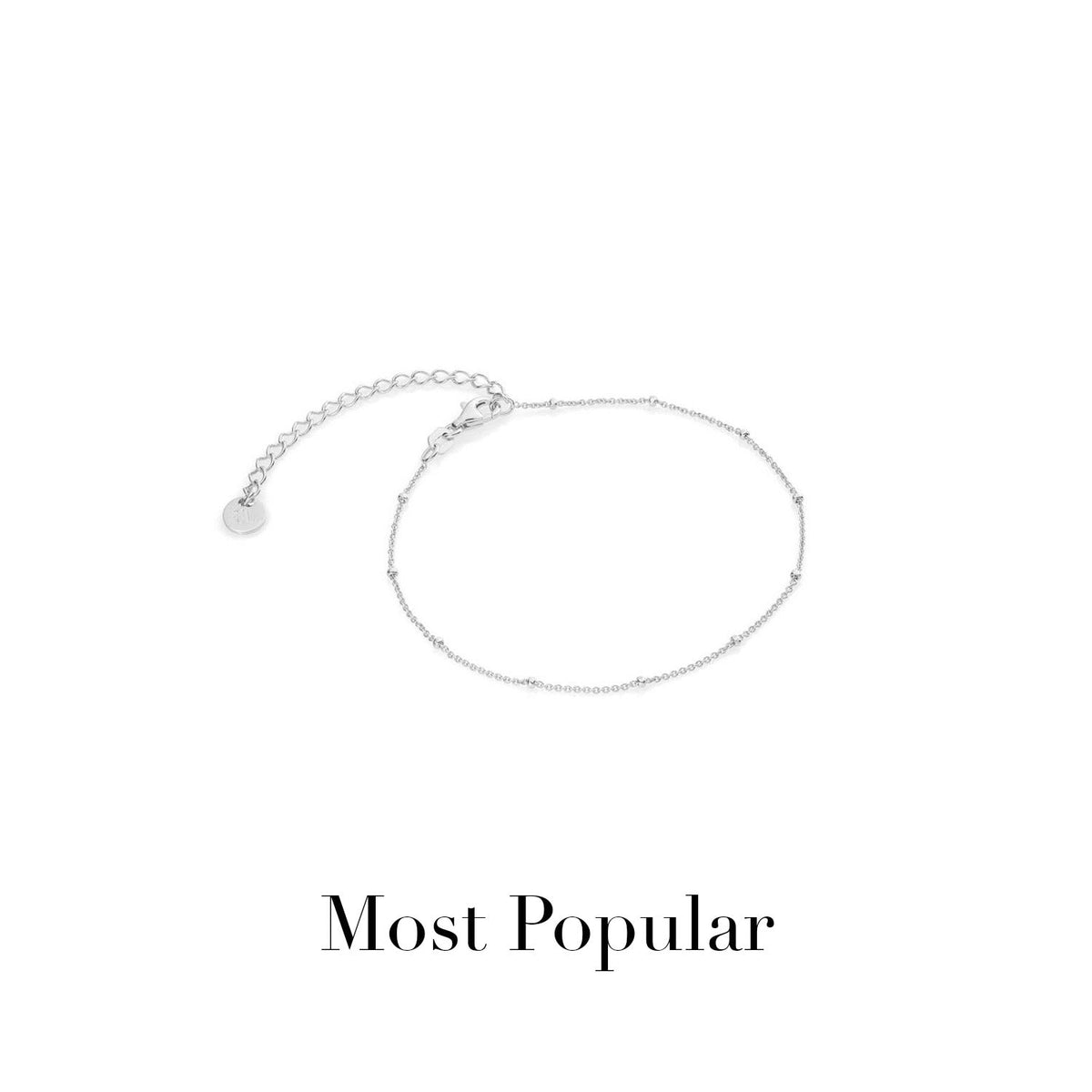 Layering Sphere Chain Bracelet (Silver)