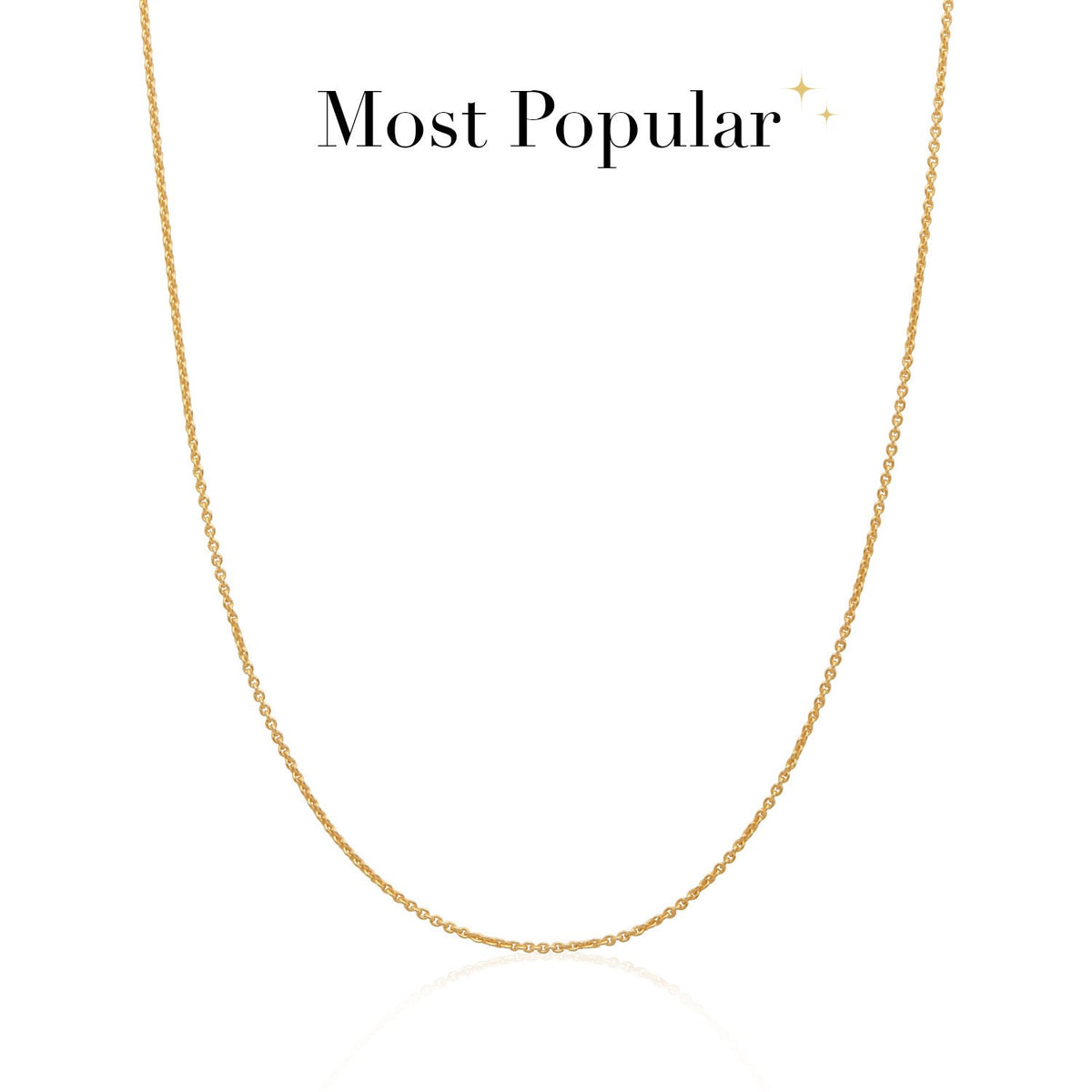 Stories Fine Chain Necklace (Gold)