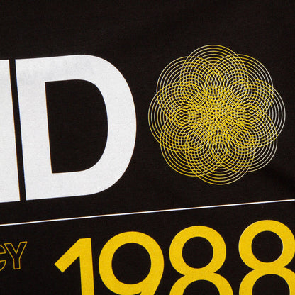 1988 Acid House Cassette Back Print - Tshirt - Black