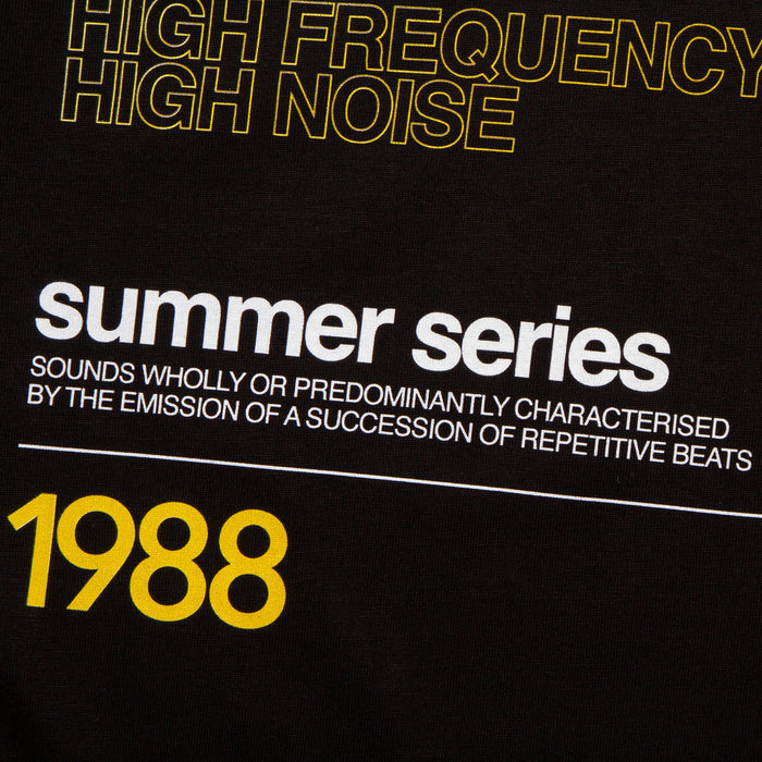 1988 Acid House Cassette Back Print - Tshirt - Black