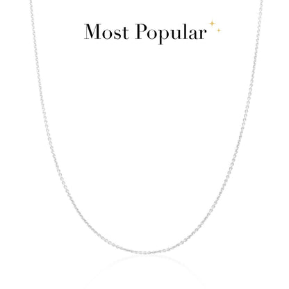 Stories Fine Chain Necklace (Silver)