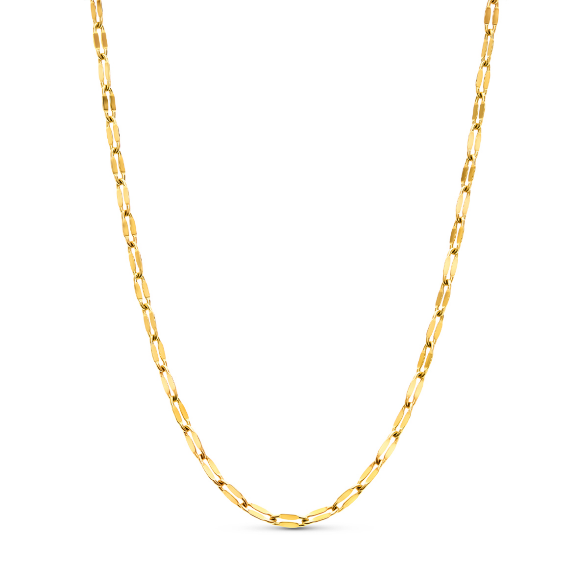 Pale Pink Opal Cushion Necklace (Gold)