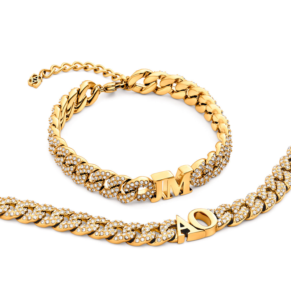 Gala Pavé Initial Choker (Gold)