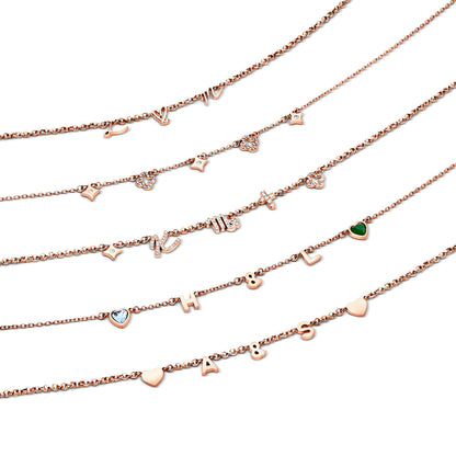 Made Mine Charm Necklace (Rose Gold)