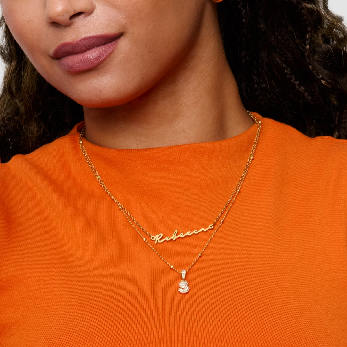 Signature Name Necklace (Gold)