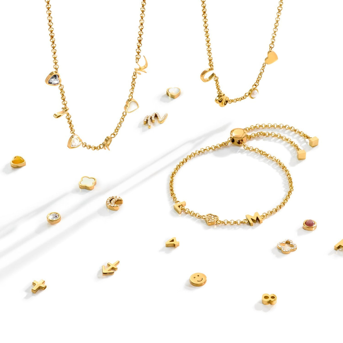 Made Mine Charm Necklace (Gold)