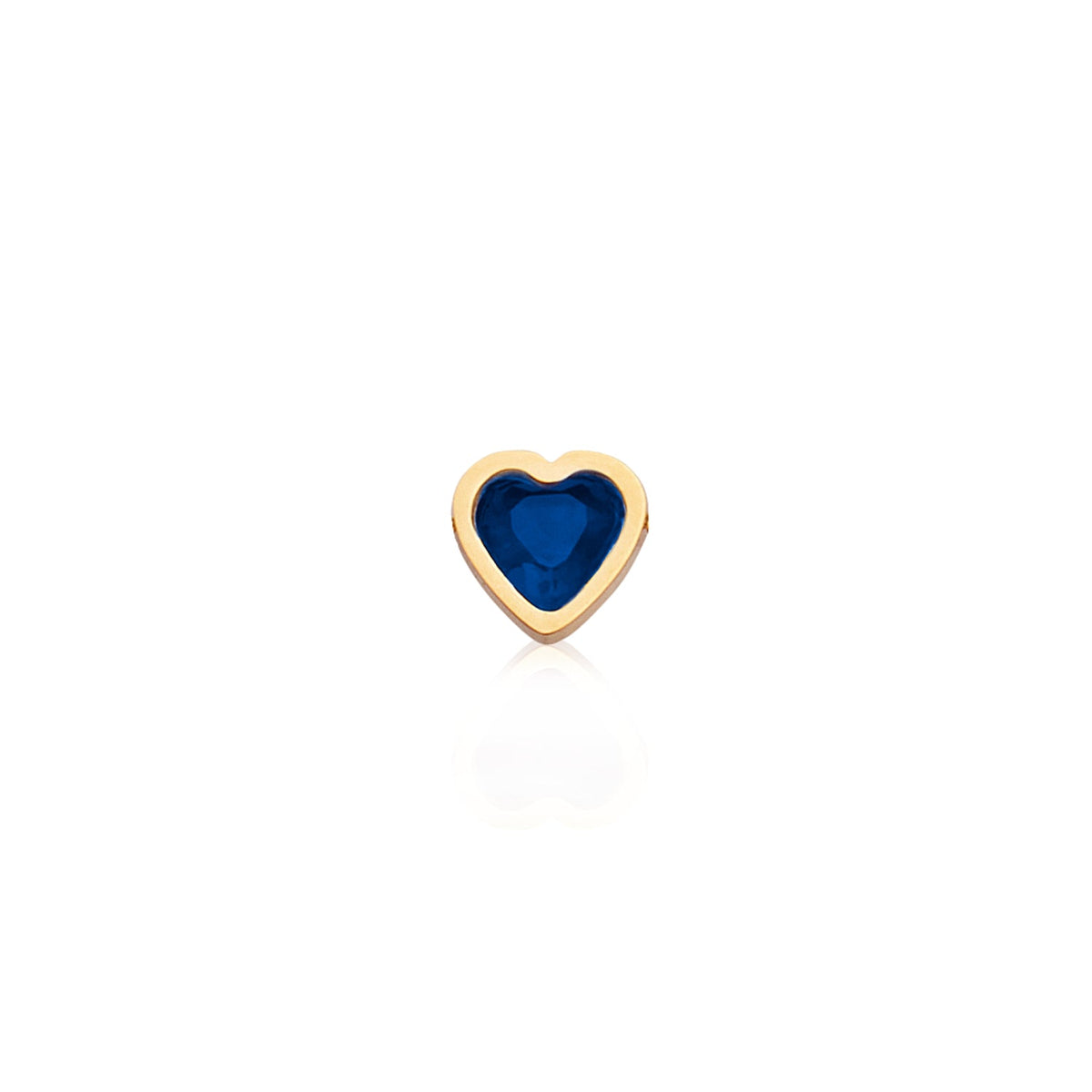 Made Mine Mini Heart Birthstone Bracelet (Gold)