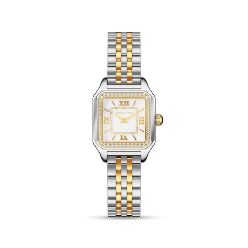 Essence Pavé Two Tone 23 Watch (Gold/Silver)