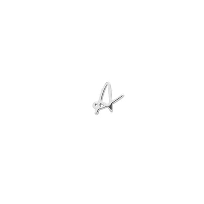 Made Mine Script Letter Bracelet (Silver) - TT