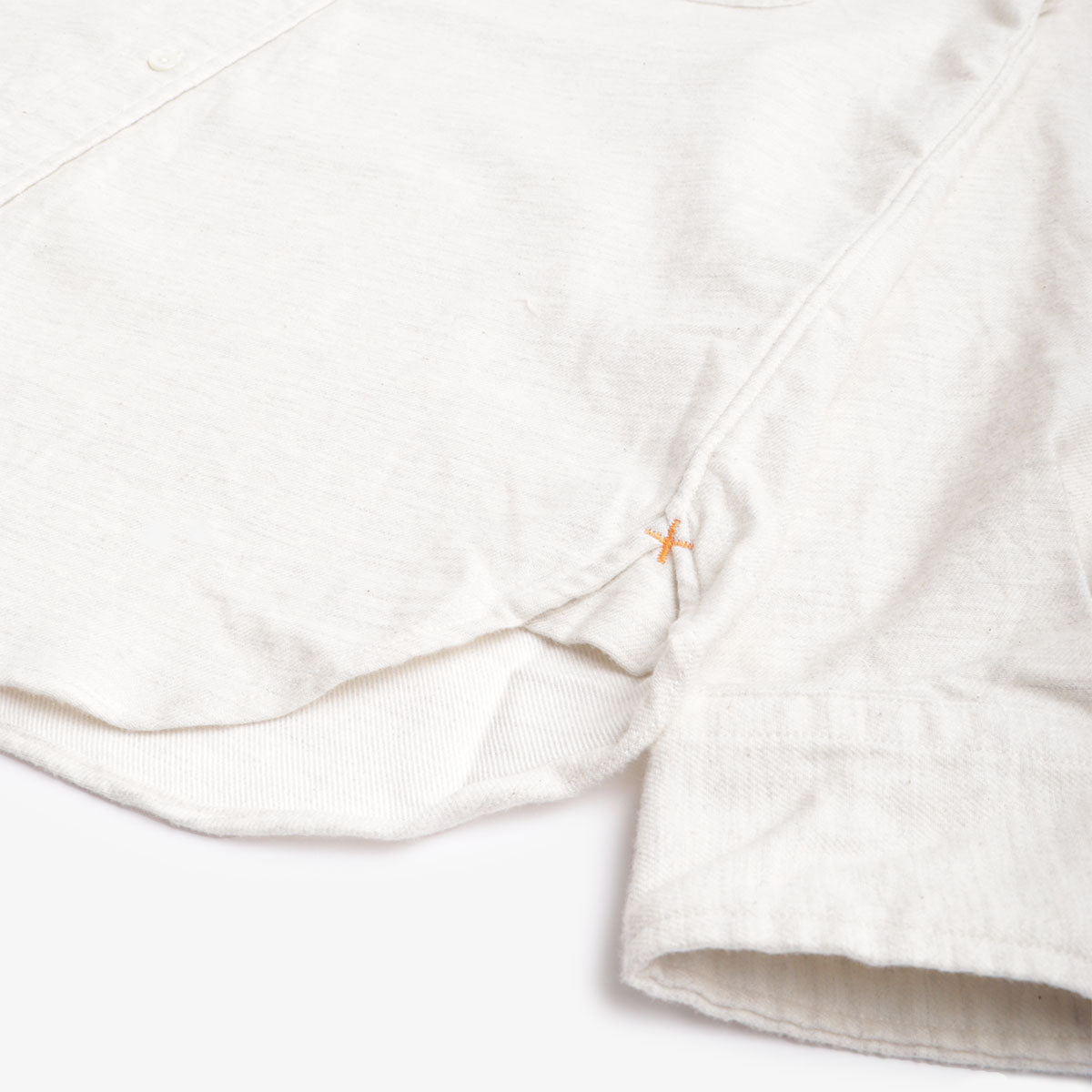Beams Plus Button Down Solid Flannel Shirt