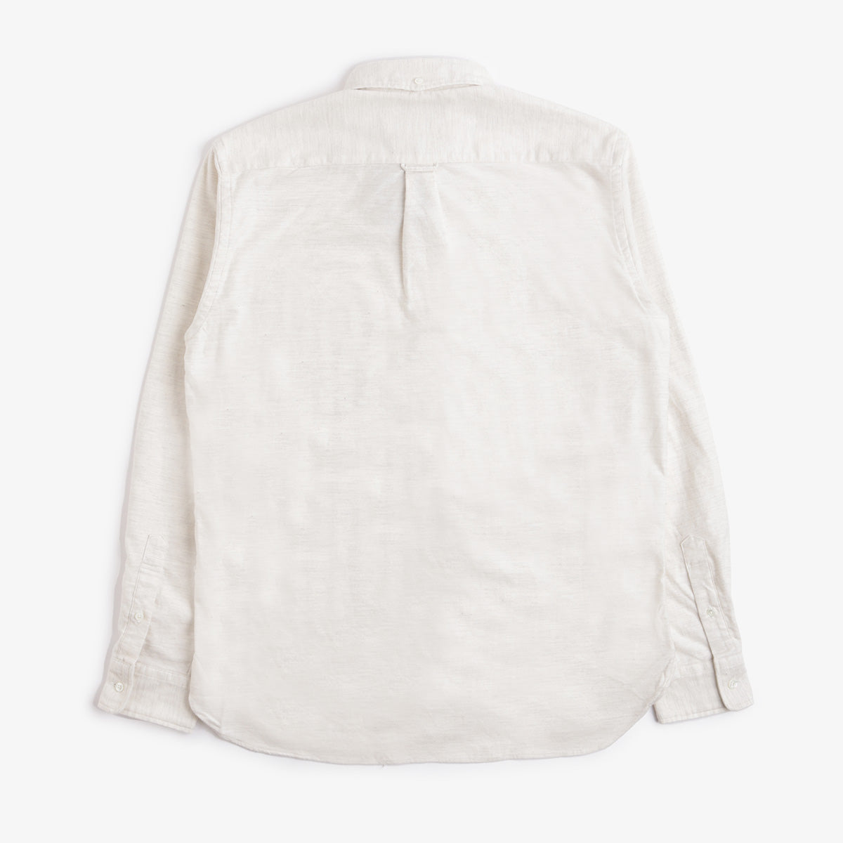 Beams Plus Button Down Solid Flannel Shirt