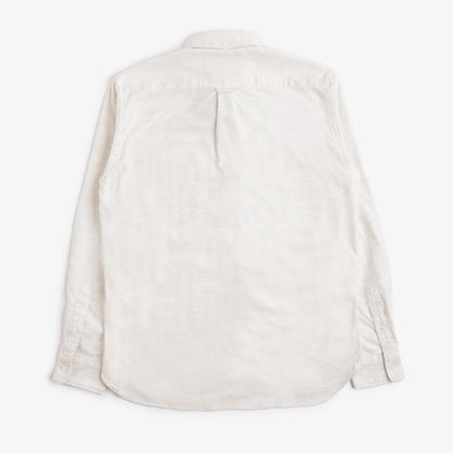 Beams Plus Button Down Solid Flannel Shirt