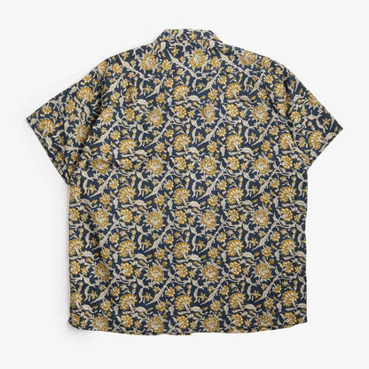 Beams Plus Open Collar Block Print Shirt