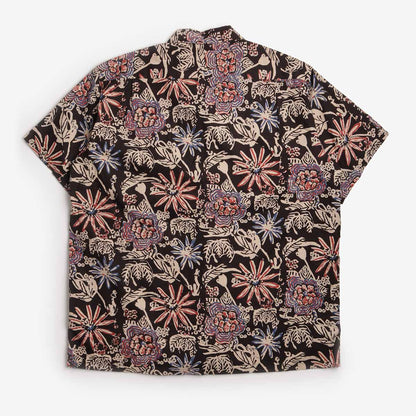Beams Plus Open Collar Block Print Shirt