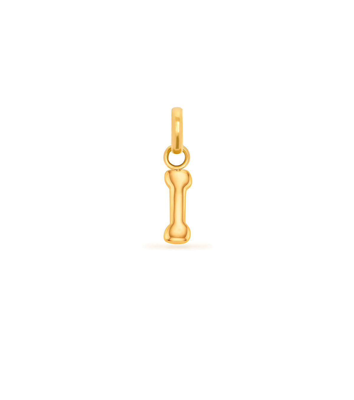 Mini Molten Initial Pendant (Gold)