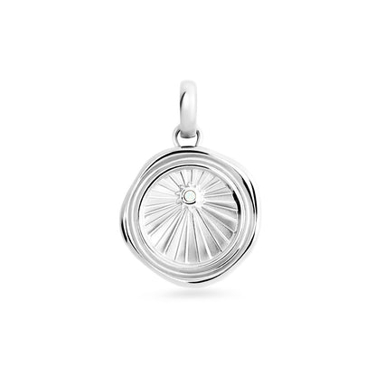 Custom Talisman Coin Necklace (Silver)