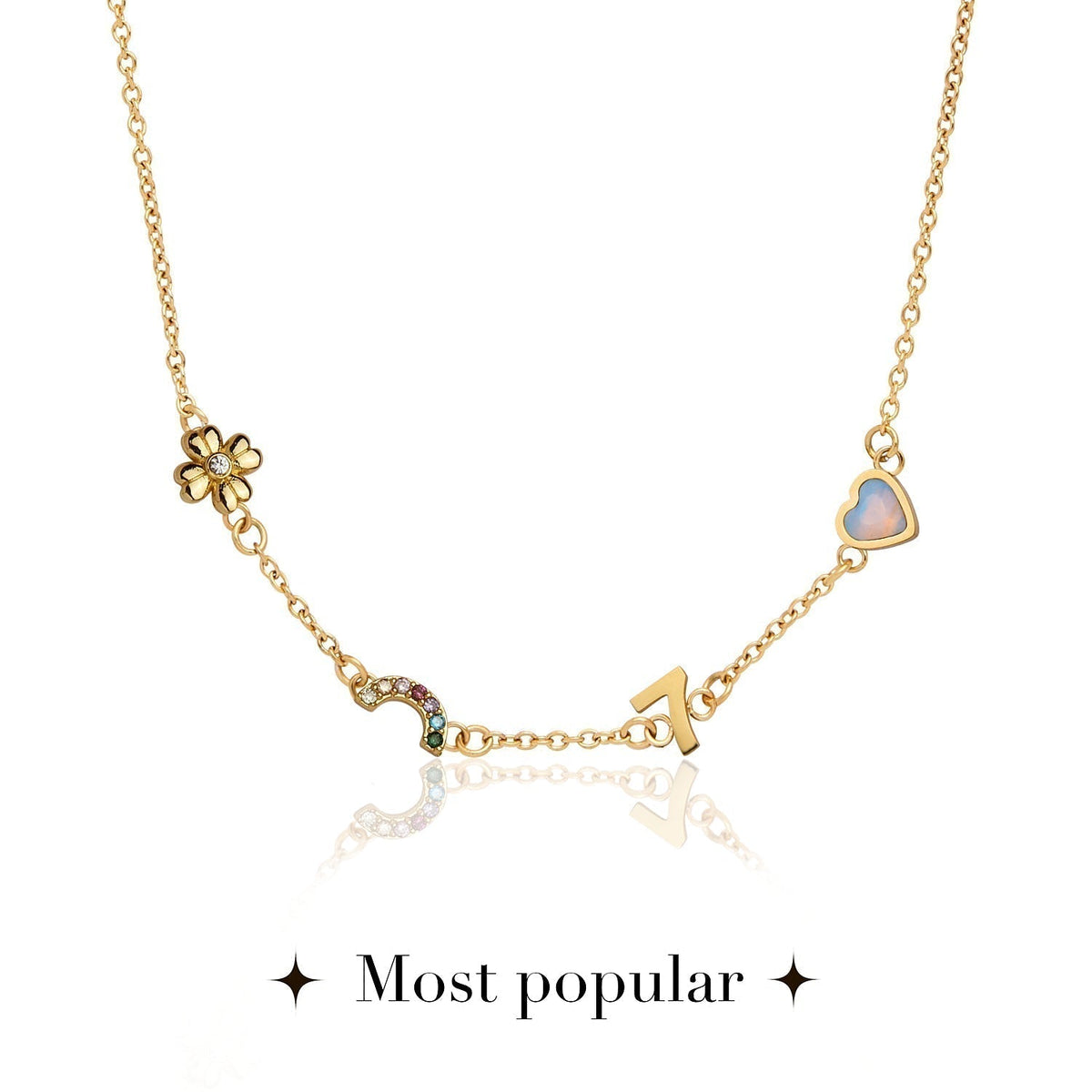 Made Mine Charm Necklace (Gold)