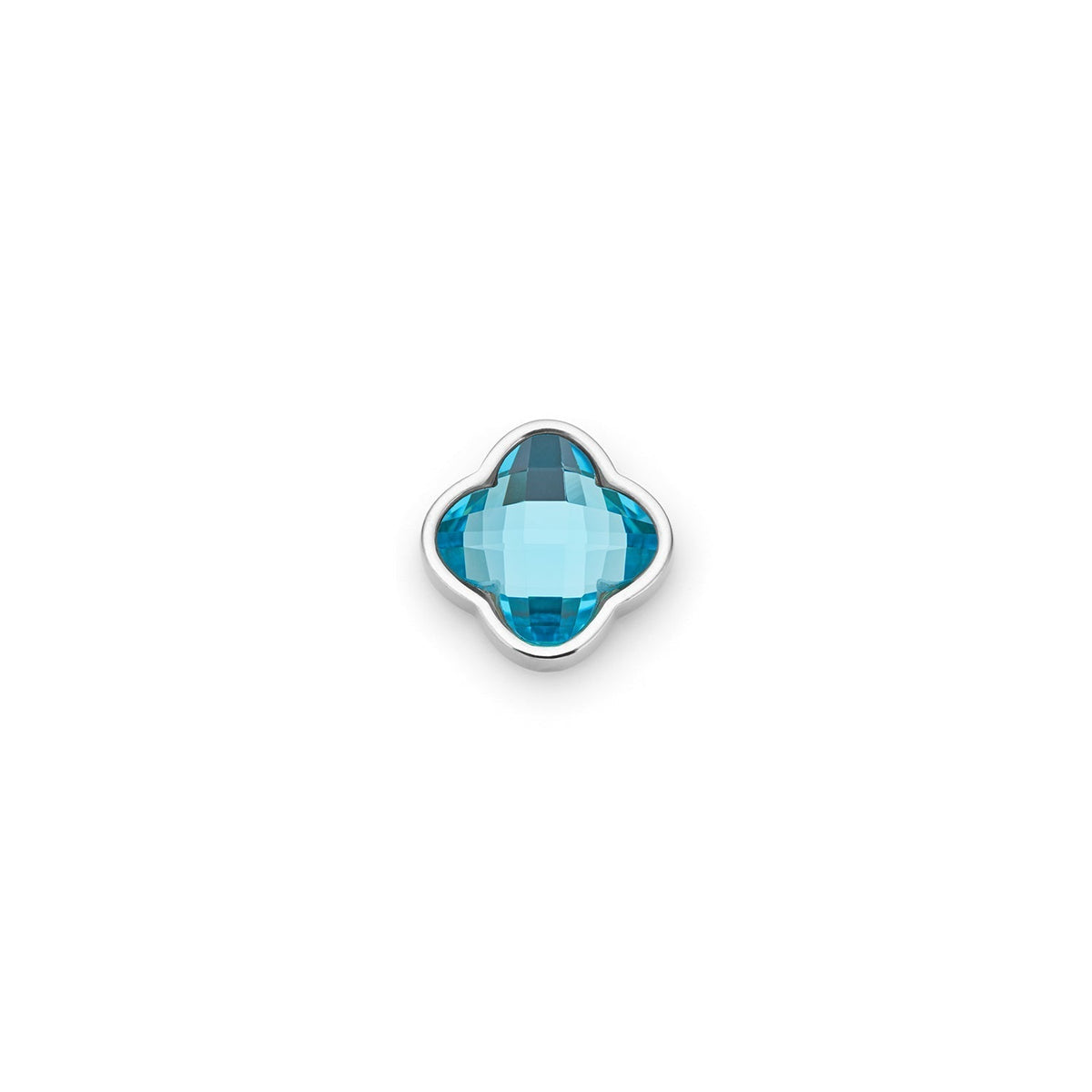 Clover Charms - Birthstone (Silver)