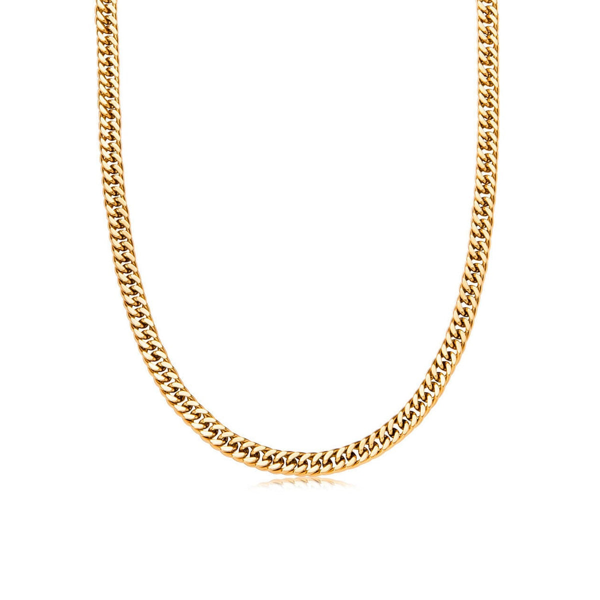 Curb Chain Necklace (Gold)
