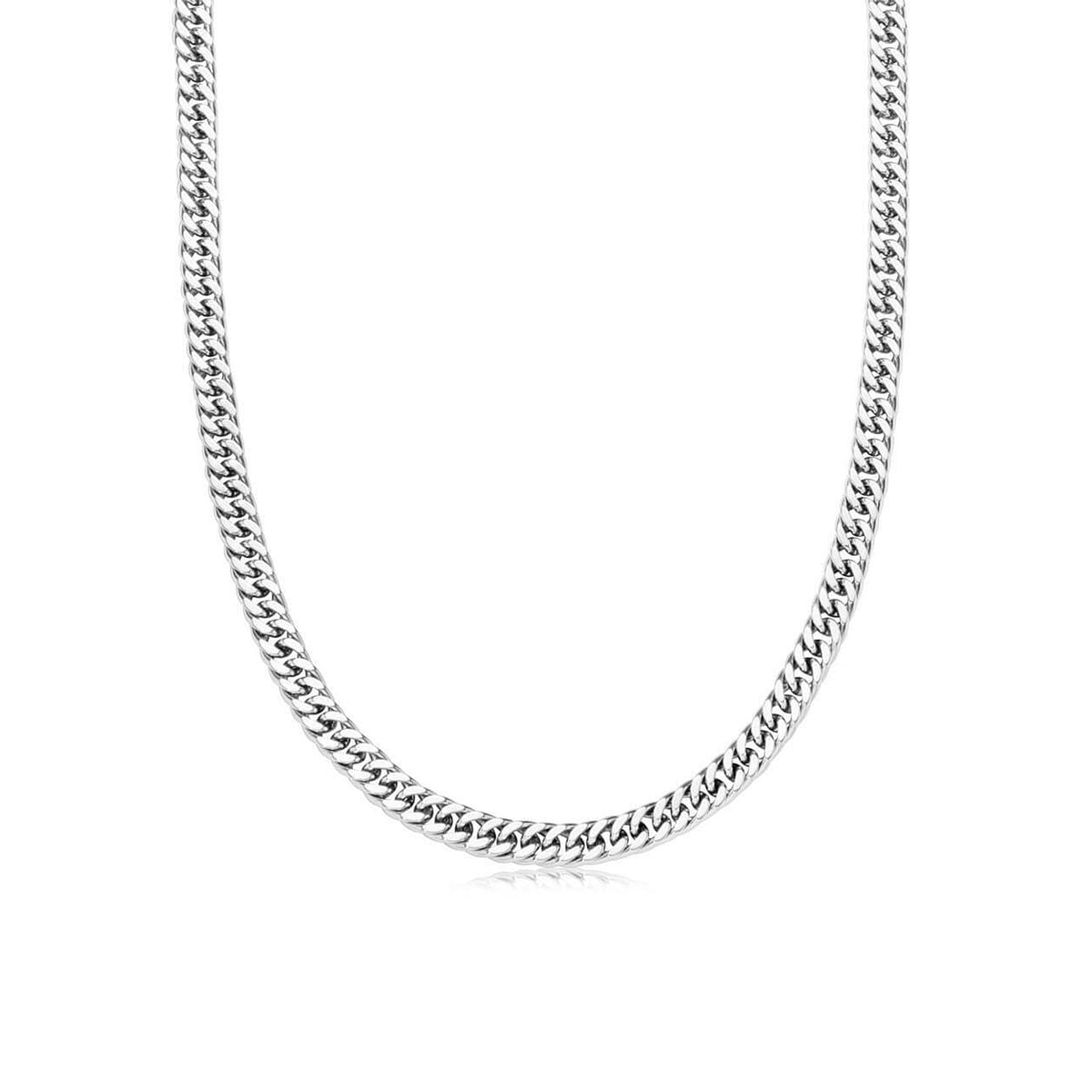 Curb Chain Necklace (Silver)
