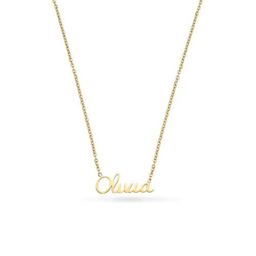 Cursive Name Necklace (Gold)
