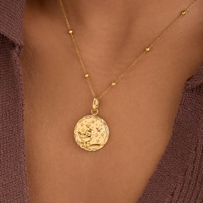 Murphys Sketches x Abbott Lyon Custom Robin Coin Necklace (Gold)