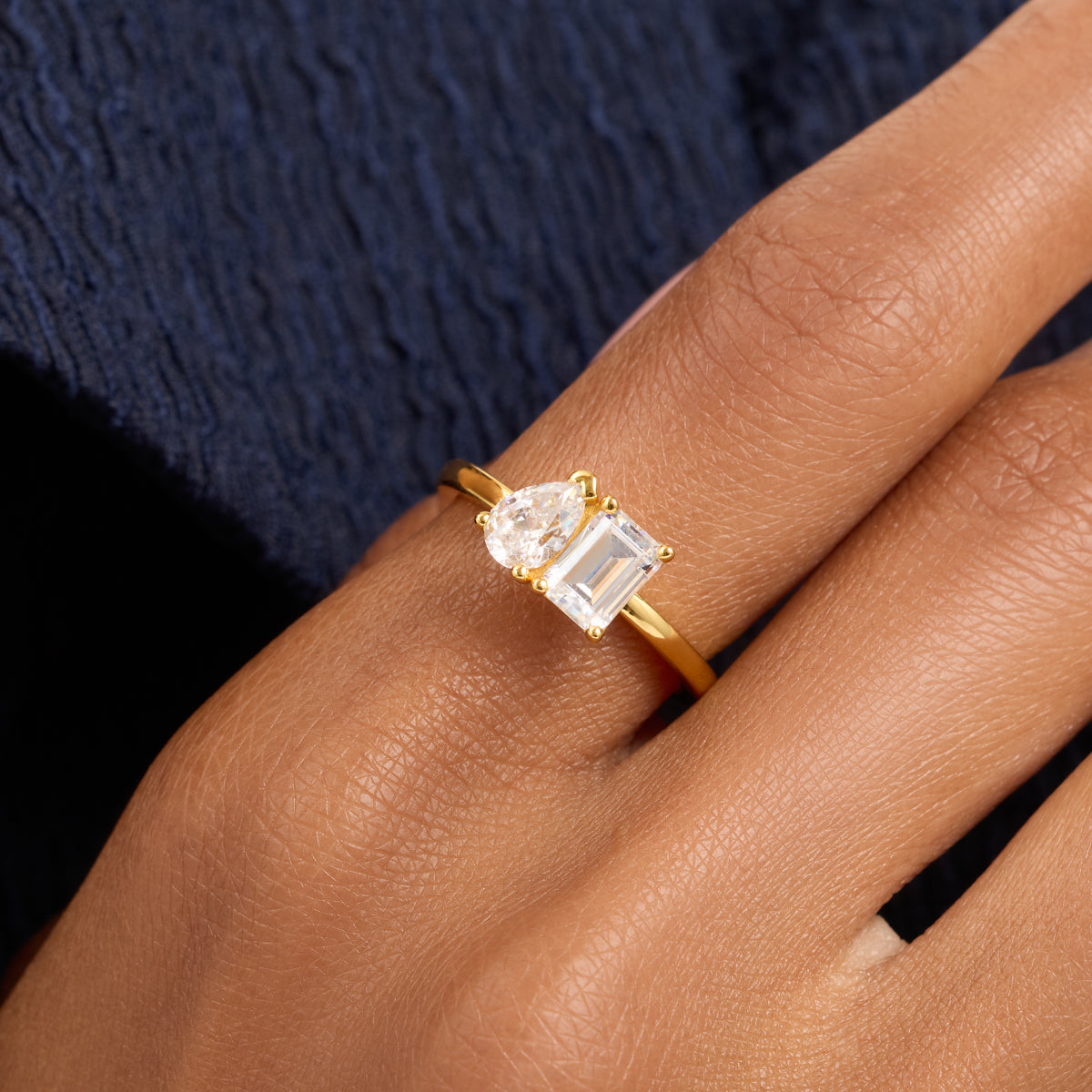 Custom Toi Et Moi Birthstone Legacy Ring (Gold)