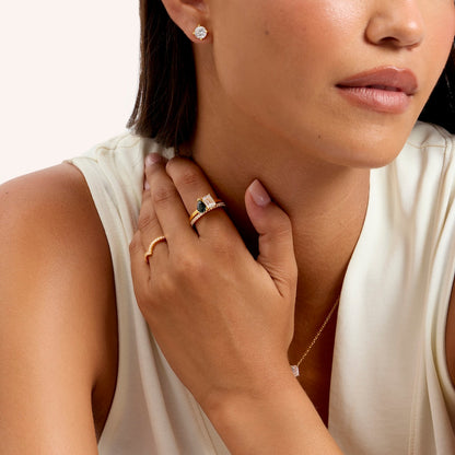 Custom Toi Et Moi Birthstone Legacy Ring (Gold)