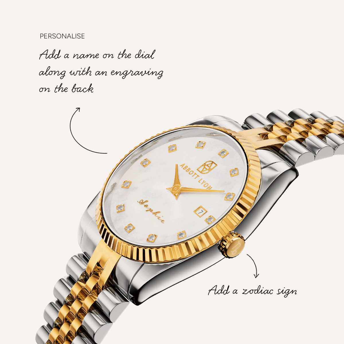 30mm Custom Belgravia Watch (Two Tone)