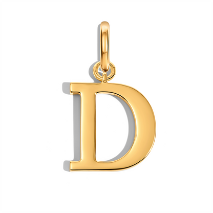 Large Didot Initial Accessories Charm (Gold)
