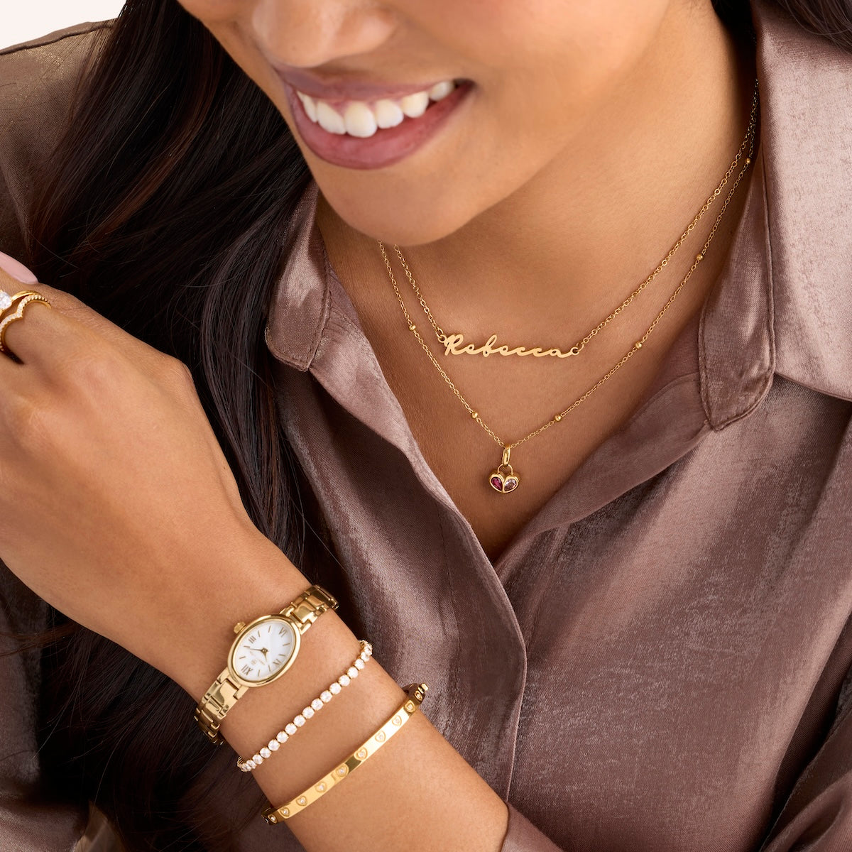 Harmony Heart Necklace (Gold)