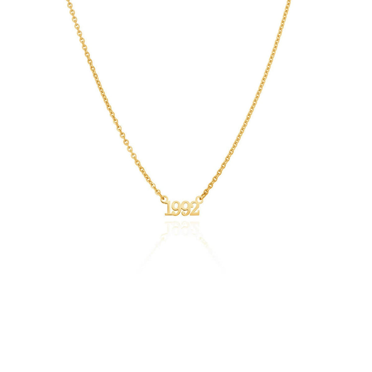 Editorial Date Necklace (Gold)