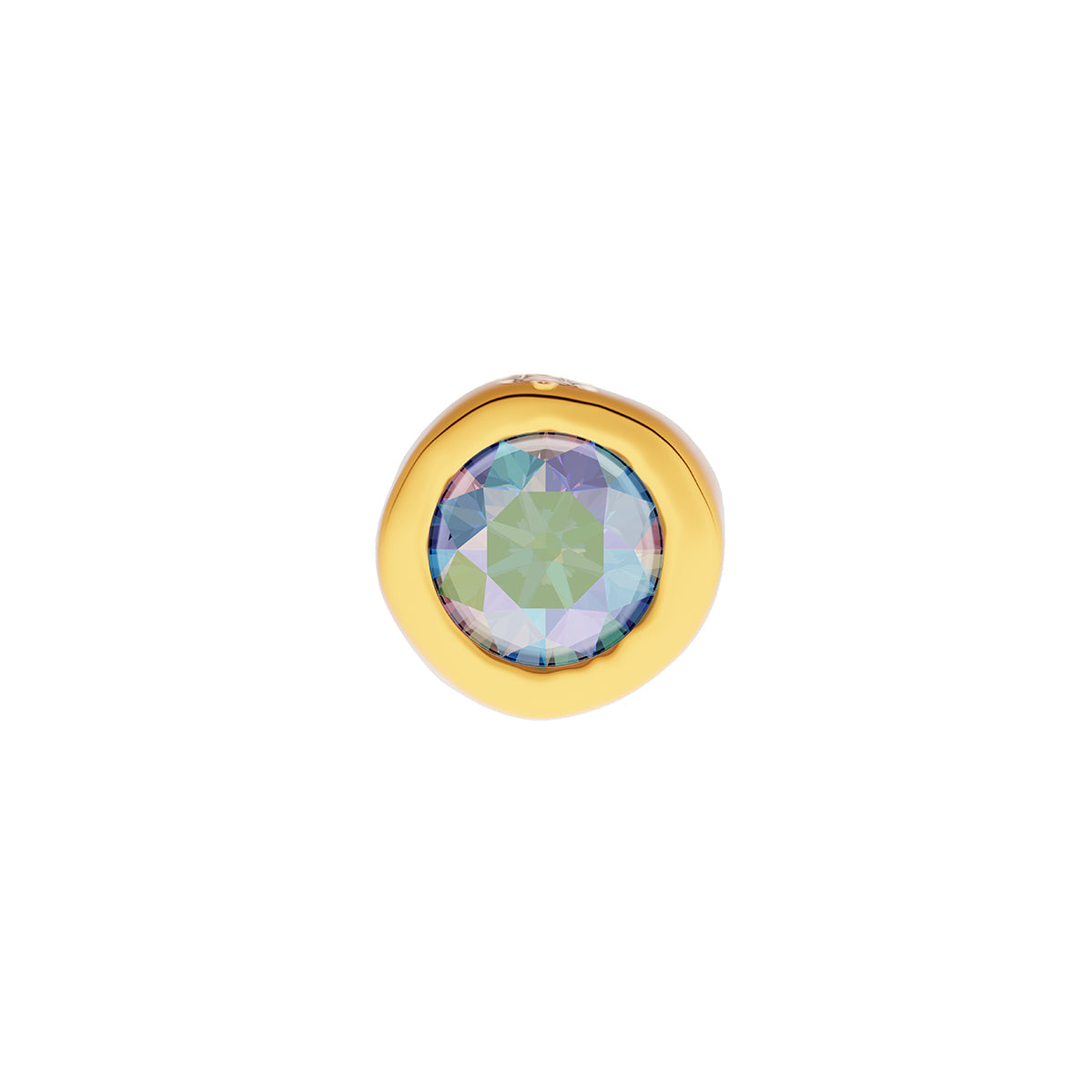 Fine Molten Birthstone Necklace (Gold)