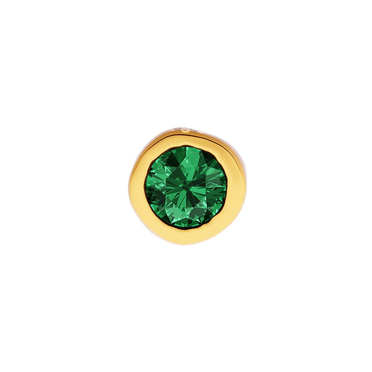 Fine Molten Birthstone Necklace (Gold)