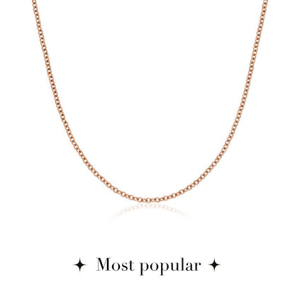 Cursive Name Necklace (Rose Gold)