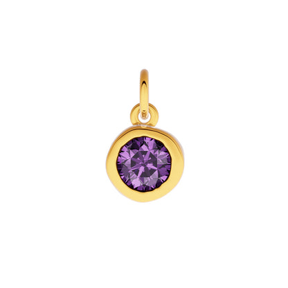 Made Mine Fine Charm - Molten Round Birthstone (Gold)